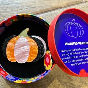 Erstwilder Haunted Harvest collectible brooch in original box